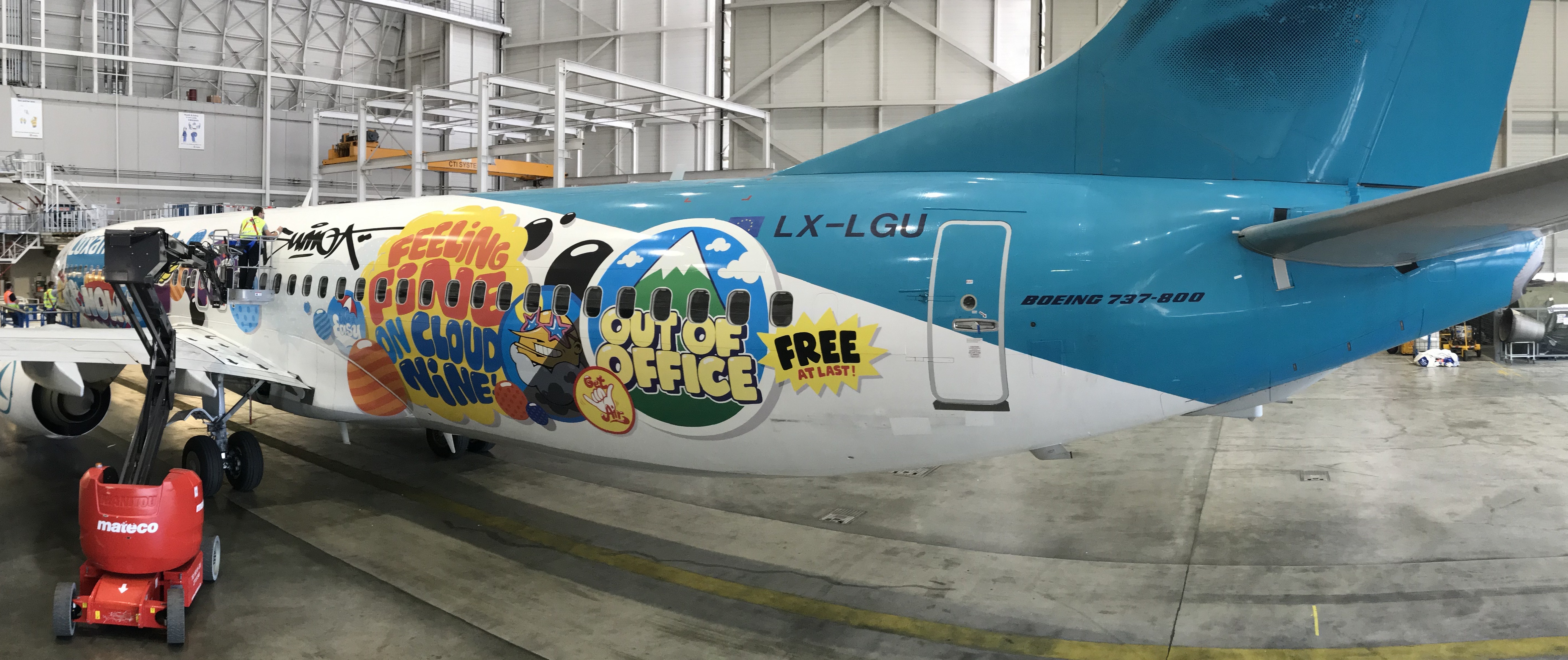 Aircraft livery SUMO Luxair aviation graphic film stickers