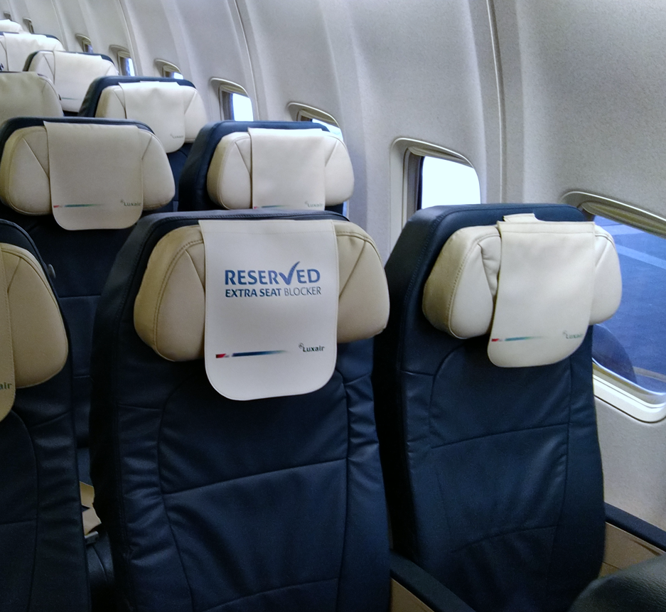 Illustration of: Order headrest covers to increase passengers’ comfort