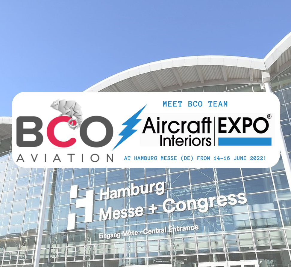 Illustration of: BCO Aviation Team at Aircraft Interiors Expo (AIX) 2022