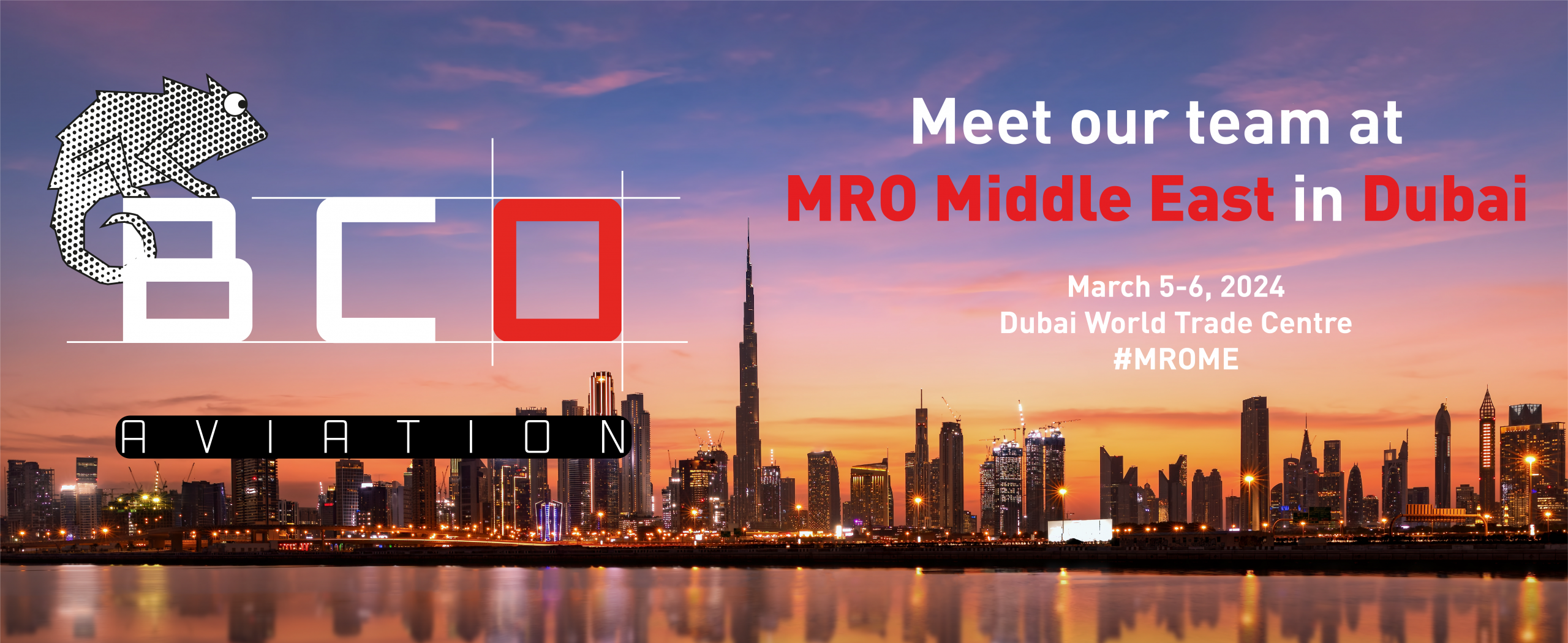 Illustration for: Meet our team at MRO Middle East in Dubai